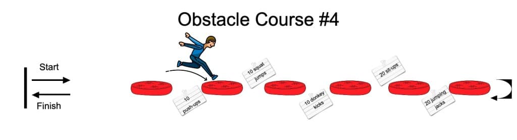 Ninja obstacle course 4 Ninja obstacle course 4