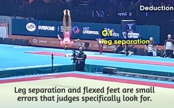 What a judge sees during Olympic gymnastics scoring What a judge sees during Olympic gymnastics scoring
