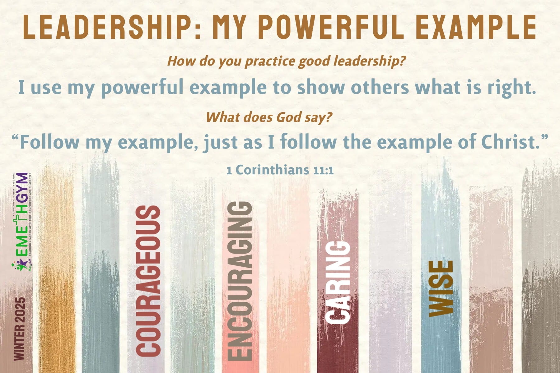 Winter 2025 Character Training Leadership Emethgym