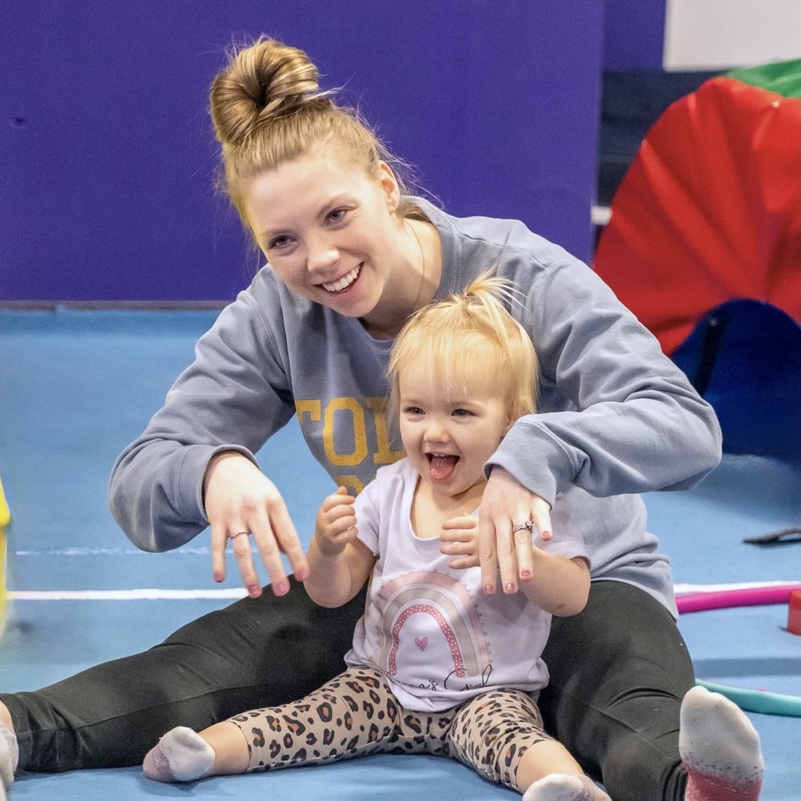Mom and toddler in Totlight class Tiny Tot Class