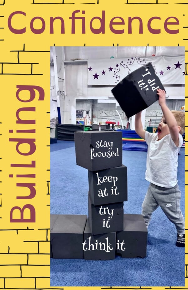 Child building a tower of confidence! Child building a tower of confidence!