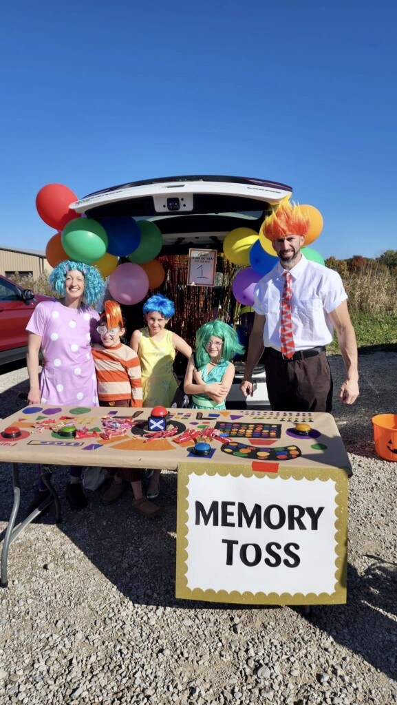 Trunk or Treat 2025 Girl painting tattoos at Trunk or Treat