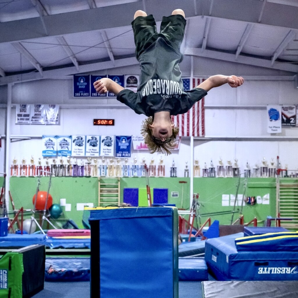 Parkour vaulting over obstacle Parkour vaulting over obstacle